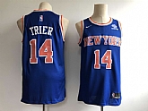 Knicks 14 Allonzo Trier Blue Nike Swingman Jersey,baseball caps,new era cap wholesale,wholesale hats